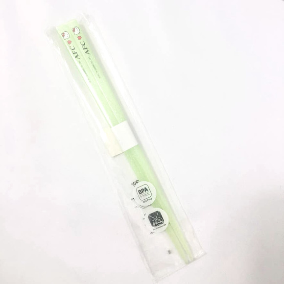 Hello Kitty Sanrio Sushi AFC 30th Anniversary Chopstick Set Japan Gift New Green - Picture 13 of 16